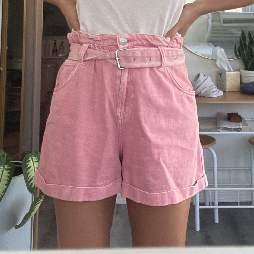 ASOS pink baggy shorts